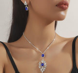 Celestial Square Drop Necklace Set